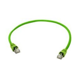 Telegärtner Patch Cable CAT7, 1.0m, Green, 500MHz, S-STP(S/FT - 103290 - 1