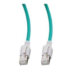 Patchkabel RJ45, VC LED, CAT6A 500Mhz, 0.5m, grün, LED in den Steckern! - 114966 - 1