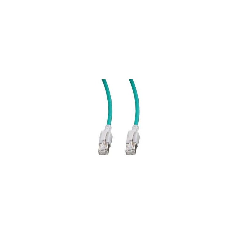 Patchkabel RJ45, VC LED, CAT6A 500Mhz, 0.5m, grün, LED in den Steckern! - 114966 - 1