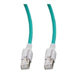 Patchkabel RJ45, VC LED, CAT6A 500Mhz, 10m, grün, LED in den Steckern! - 114967 - 1