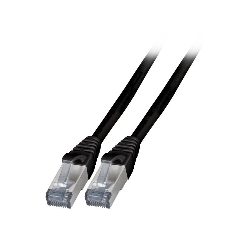 Patchkabel RJ45, CAT6A 500Mhz,30m schwarz, S-STP(S/FTP), außen, hochflexibel, TPE, AWG26/7 - 125846 - 1