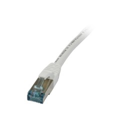 Patchkabel RJ45, CAT6A 500Mhz, 0.5m, weiss, S-STP(S/FTP), TPE/LSZH(Superflex), AWG26, Synergy 21 - 127667 - 1