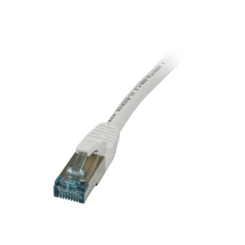 Patchkabel RJ45, CAT6A 500Mhz,15m, weiss, S-STP(S/FTP), TPE/LSZH(Superflex), AWG26, Synergy 21 - 127675 - 1