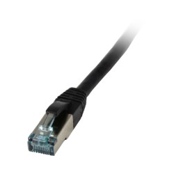 Patchkabel RJ45, CAT6A 500Mhz, 2m, schwarz, S-STP(S/FTP), TPE/LSZH(Superflex), AWG26, Synergy 21 - 127680 - 1