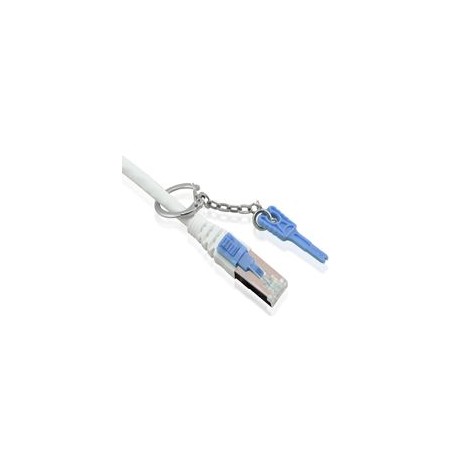 Patchkabel RJ45, CAT6A 500Mhz, 3m, grau, S-STP(S/FTP), mit Schloss, AWG26, Synergy 21 - 131381 - 1