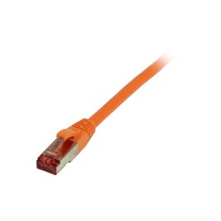 Patchkabel RJ45, CAT6 250Mhz, 0.15m orange, S-STP(S/FTP), LSZH, Synergy 21, - 136640 - 1