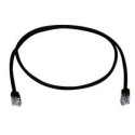 Telegärtner Patchkabel CAT5e, 5m, schwarz, FTP(F/UTP), kurze Tülle, - 136895 - 1