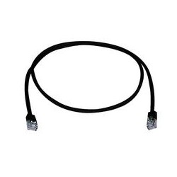 Telegärtner Patchkabel CAT5e, 5m, schwarz, FTP(F/UTP), kurze Tülle, - 136895 - 1