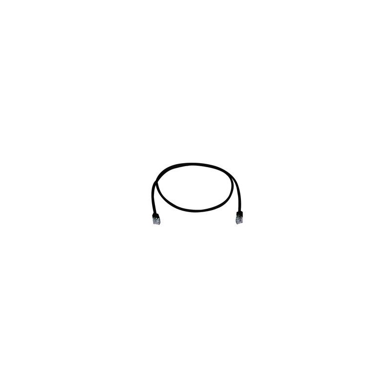 Telegärtner Patchkabel CAT5e, 5m, schwarz, FTP(F/UTP), kurze Tülle, - 136895 - 1