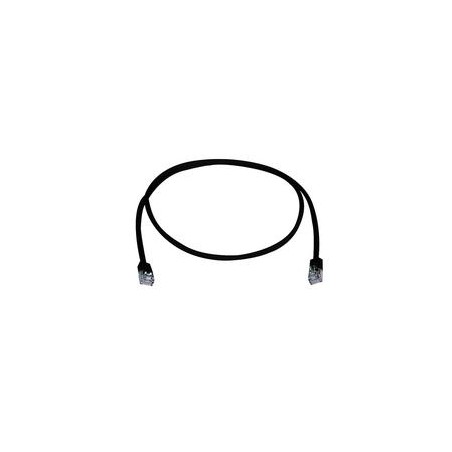 Telegärtner Patchkabel CAT5e, 5m, schwarz, FTP(F/UTP), kurze Tülle, - 136895 - 1