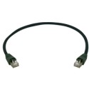 Telegärtner Patchkabel CAT6A, 7,5m, Schwarz, 500MHz, S-STP(S/FTP), PE, IP20-IP20, - 137086 - 1