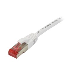 Patchkabel RJ45, CAT6 250Mhz, 0.15m weiss, S-STP(S/FTP),TPE/LSZH(Superflex), Synergy 21, - 146786 - 1