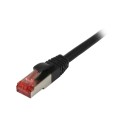 Patchkabel RJ45, CAT6 250Mhz, 0.15m schwarz, S-STP(S/FTP),TPE/LSZH(Superflex), Synergy 21, - 146787 - 1