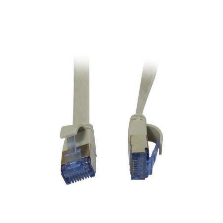 Patchkabel RJ45, CAT6A 500Mhz, 1.5m, grau, U/FTP, flach, AWG32, Synergy 21 - 150642 - 1