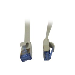 Patchkabel RJ45, CAT6A 500Mhz, 3m, grau, U/FTP, flach, AWG32, Synergy 21 - 150644 - 1