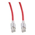 Patchkabel RJ45, VC LED, CAT6A 500Mhz, 1.5m, rot, LED in den Steckern! - 151512 - 1
