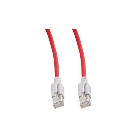 Patchkabel RJ45, VC LED, CAT6A 500Mhz, 1.5m, rot, LED in den Steckern! - 151512 - 1