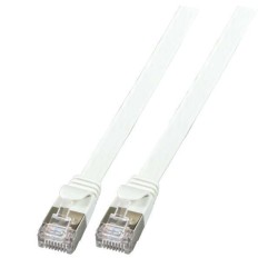Patchkabel RJ45, CAT6A 500Mhz, 1.0m, grau, U/FTP, flach, - 151929 - 1