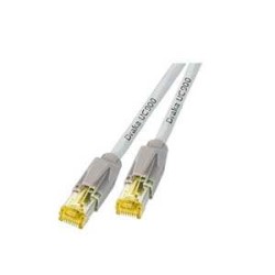 Patchkabel RJ45, CAT6A 900Mhz, 1.0m grau, S-STP(S/FTP), ND-U - 155199 - 1