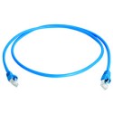 Telegärtner Patchkabel CAT6A, mini, 2m, Blau, 500MHz, S-STP(S/FTP), halogenfrei - 155227 - 1