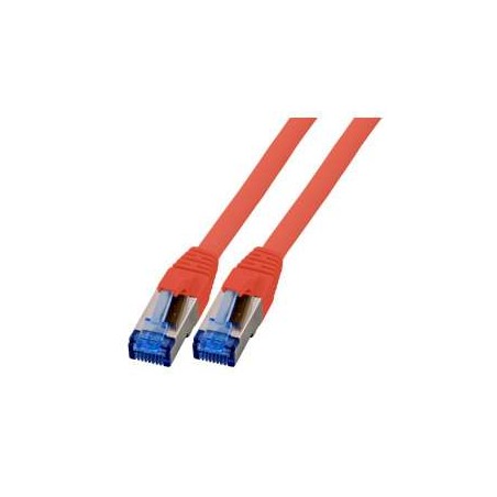 Patchkabel RJ45, CAT6A 500Mhz, 5m, rot, S-STP(S/FTP), TPE(Superflex), mit Cat.7 Rohkabel, - 157258 - 1