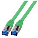Patchkabel RJ45, CAT6A 500Mhz, 0.15m, grün, S-STP(S/FTP), TPE(Superflex), mit Cat.7 Rohkabel, - 157261 - 1
