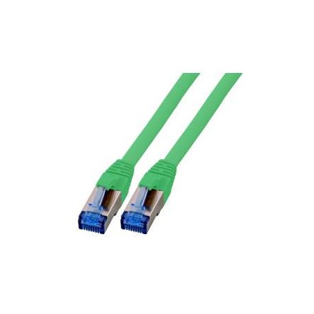 Patchkabel RJ45, CAT6A 500Mhz, 3m, grün, S-STP(S/FTP), TPE(Superflex), mit Cat.7 Rohkabel, - 157267 - 1