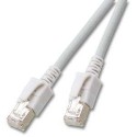 Patchkabel RJ45, VC LED, CAT6A 500Mhz, 7.5m, grau, LED in den Steckern! - 158459 - 1