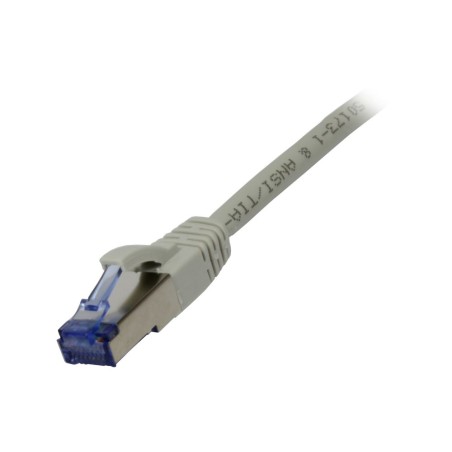 Patchkabel RJ45, CAT6A 500Mhz, 0.5m, grau, S-STP(S/FTP), Komponent getestet(GHMT certified), AWG26, Synergy 21 - 166253 - 1