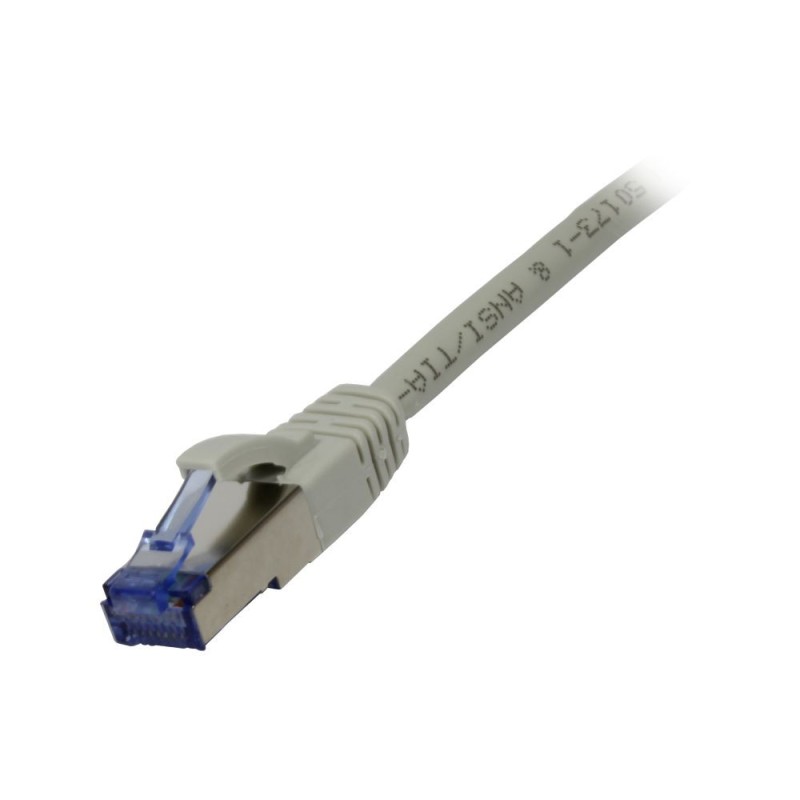 Patchkabel RJ45, CAT6A 500Mhz, 2m, grau, S-STP(S/FTP), Komponent getestet(GHMT certified), AWG26, Synergy 21 - 166256 - 1