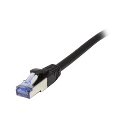 Patchkabel RJ45, CAT6A 500Mhz, 0.5m, schwarz, S-STP(S/FTP), Komponent getestet(GHMT certified), AWG26, Synergy 21 - 166264 - 1