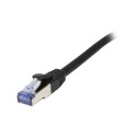 Patchkabel RJ45, CAT6A 500Mhz, 1,5m, schwarz, S-STP(S/FTP), Komponent getestet(GHMT certified), AWG26, Synergy 21 - 166266 - 1