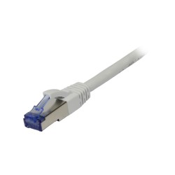 Patchkabel RJ45, CAT6A 500Mhz, 0.5m, weiss, S-STP(S/FTP), Komponent getestet(GHMT certified), AWG26, Synergy 21 - 166286 - 1