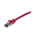 Patchkabel RJ45, CAT6A 500Mhz, 0.5m, pink, S-STP(S/FTP), Komponent getestet(GHMT certified), AWG26, Synergy 21 - 166308 - 1