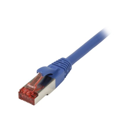 Patchkabel RJ45, CAT6 250Mhz, 0.15m blau, S-STP(S/FTP),TPE/LSZH(Superflex), Synergy 21, - 166732 - 1