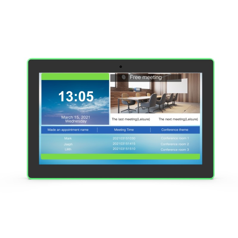 ALLNET Meeting Room RGB LED Tablet 15 inch RK3399 Android 10 and NFC/RFID black - 200816 - 1
