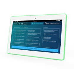 ALLNET Meetingraum RGB LED Tablet 13 Zoll RK3399 weiß Android 10 und NFC/RFID - 200866 - 1