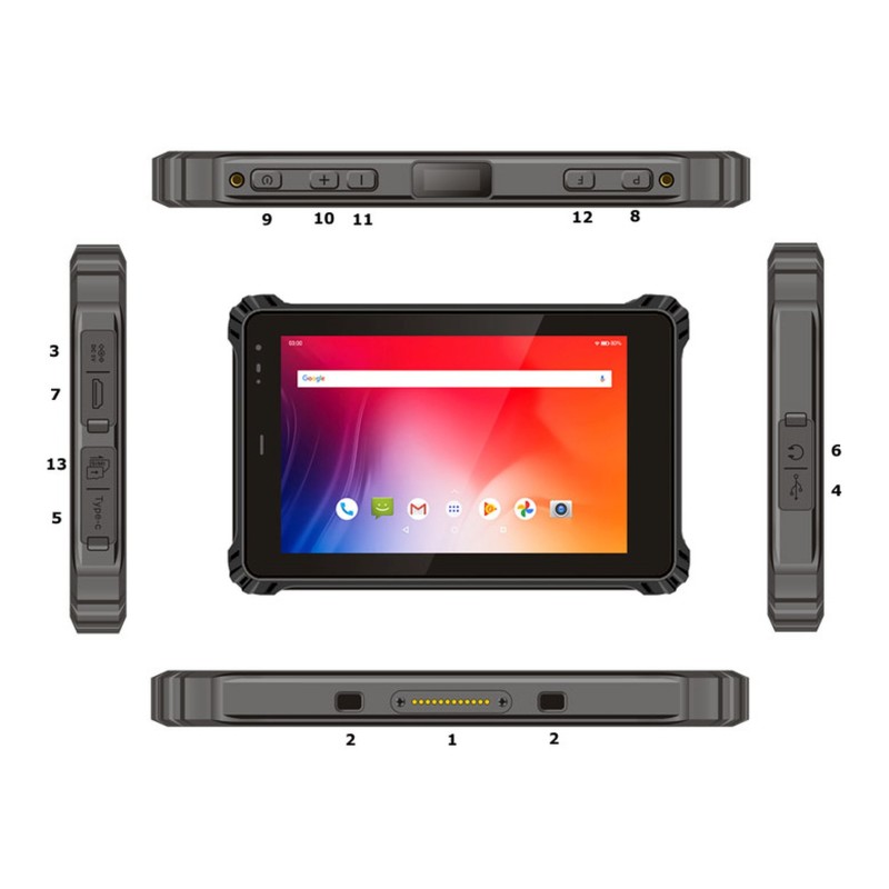 ALLNET Rugged Outdoor Tablet, Android, NFC, LTE, X-trail-100-Light - 222807 - 2