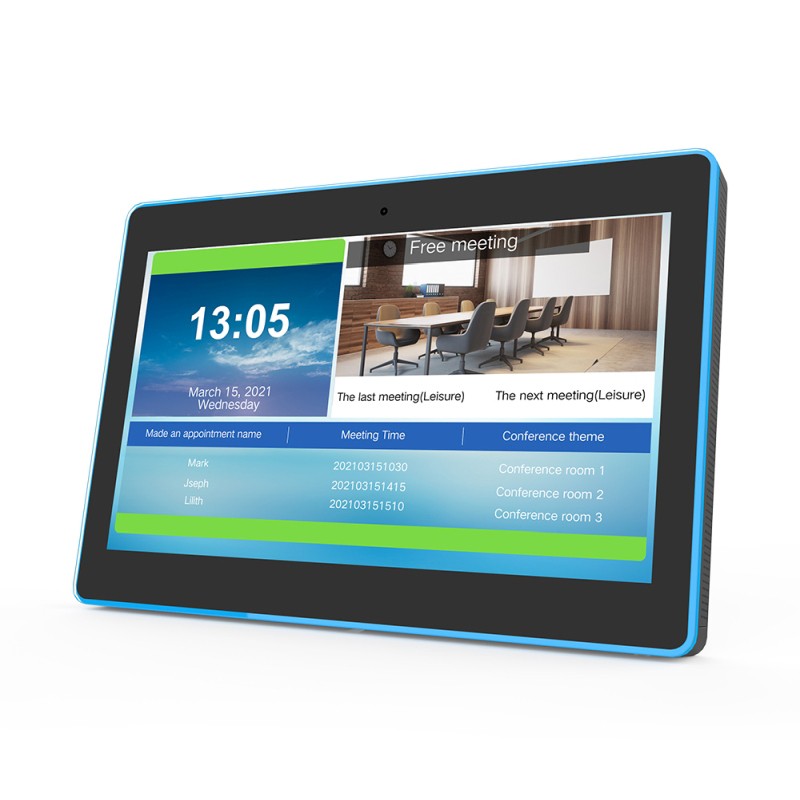 ALLNET Meetingraum RGB LED Tablet 13 Zoll RK3399 Android 10 und NFC/RFID ohne Kamera schwarz - 228570 - 2