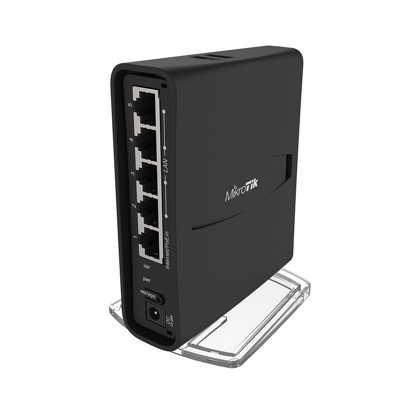 MikroTik home AC Access Point RBD52G-5HacD2HnD-TC, hAP ac², 2.4/5 GHz, 5x Gigabit, Tower Case - 150814 - 1