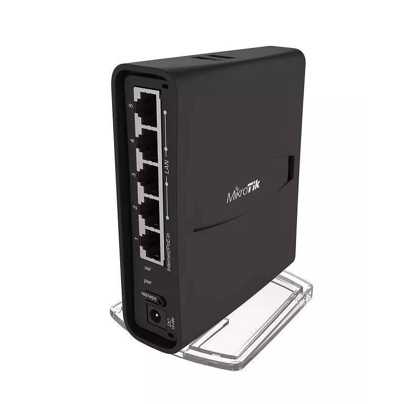 MikroTik home AC Access Point RBD52G-5HacD2HnD-TC, hAP ac², 2.4/5 GHz, 5x Gigabit, Tower Case - 150814 - 1