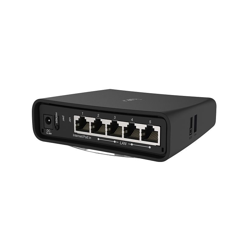 MikroTik home AC Access Point RBD52G-5HacD2HnD-TC, hAP ac², 2.4/5 GHz, 5x Gigabit, Tower Case - 150814 - 2