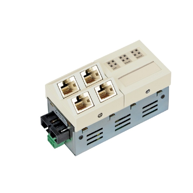 Microsens Installationswitch 5x RJ45 Gigabit, 1x 1000SX - 103307 - 1