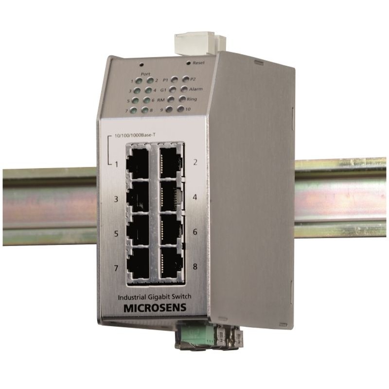 Microsens Profi Line industrial 10port Switch 1x Gigabit Dual, 7x 10/100, 3x SFP, MS650869M-V2 - 105997 - 1