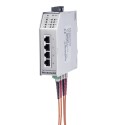 Microsens Industrie 6 Port Fast Ethernet Switch mit Ring-Funktion, 2 x SC duplex (Multimode), 4 x RJ45, MS650502M - 113926 - 1