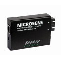 Microsens Medienkonverter 100Base-FX/ 10/100Base-TX, 2 x ST, 1 x RJ45, MS410512-V2 - 114651 - 1