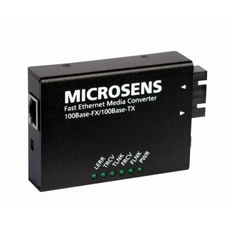 Microsens Medienkonverter 100Base-FX/ 10/100Base-TX, 2 x ST, 1 x RJ45, MS410512-V2 - 114651 - 1