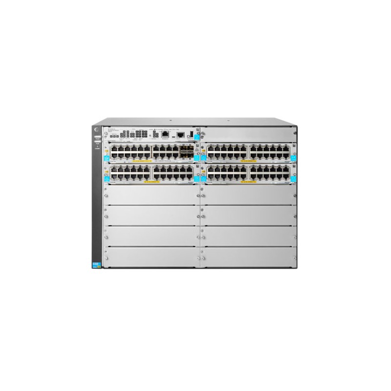 HP Switch Chassis, ZL2, *Bundle*, 5412R 92GT PoE+ / 4SFP+, without power supplies! - 122399 - 1