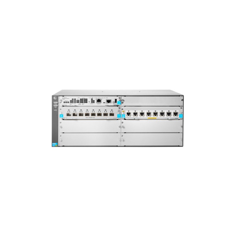 HP Switch Chassis, ZL2, *Bundle*, 5406R 8-port 1/2.5/5/10GBASE-T PoE+/8-port SFP+, without power supplies! - 122400 - 1