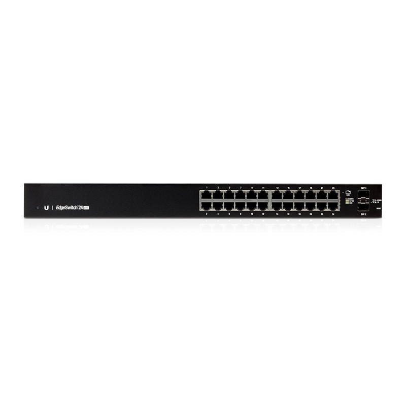 Ubiquiti EdgeSwitch 24 / Lite / 24 Gigabit RJ45 Ports / 2 SFP Ports / 1 Serial Port / ES-24-Lite - 122827 - 1